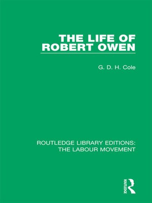 cover image of The Life of Robert Owen